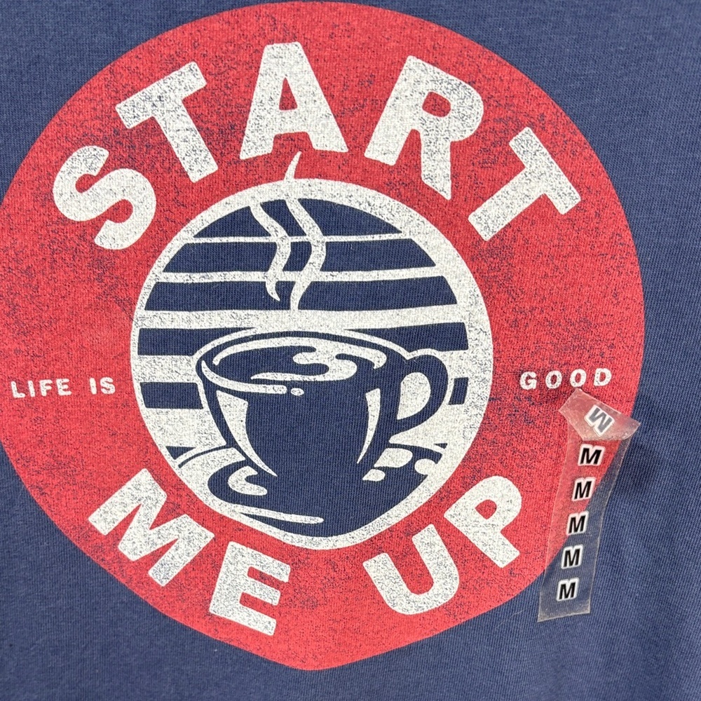 Life Is Good Men's Blue 'Start Me Up' Tee - Picture 2 of 9